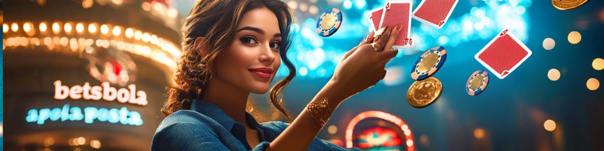100 bd লাইভ ক্যাসিনো স্টুডিওতে পেশাদার ডিলার Baccarat টেবিলে কার্ড ডিল করছেন